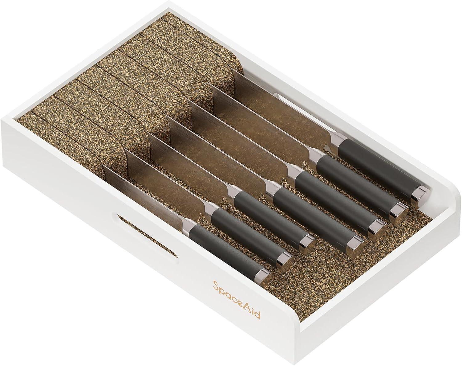 Surprising Cutlery Storage: Bamboo Insert For Sleek Knife Organization