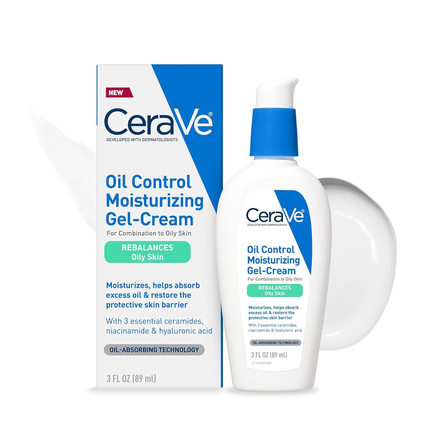 CeraVe Oil Control Face Moisturizer: Tested Niacinamide, Hyaluronic Acid, & Oil-Free Tech…