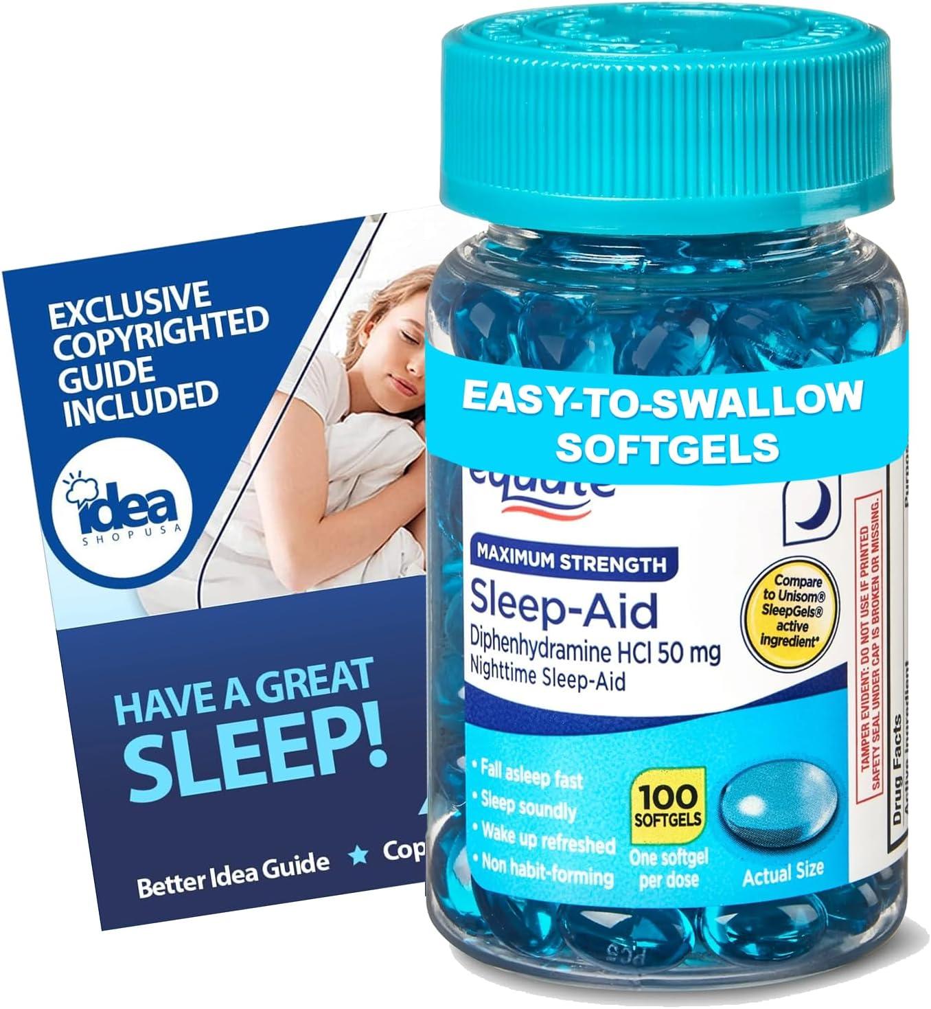 Sleep Aid Showdown: 100 Softgels, Non-Habit Forming - Tested for Occasional Use