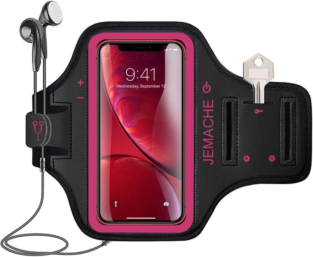 IPhone 16/14 vs JEMACHE Water Resistant Gym Band (Rose): Surprising Key Holder Benefit for Runners