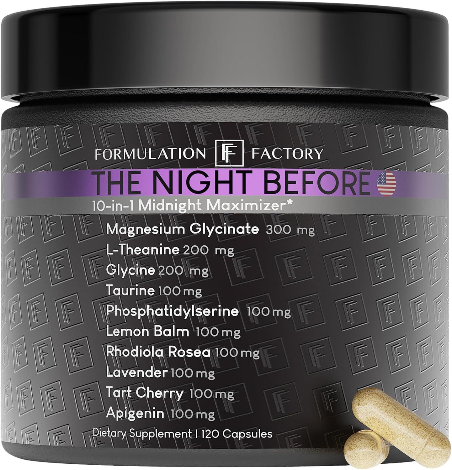 Sleep Showdown: 10-in-1, Magnesium & L-Theanine in 120 Caps - Surprising Stress Relief