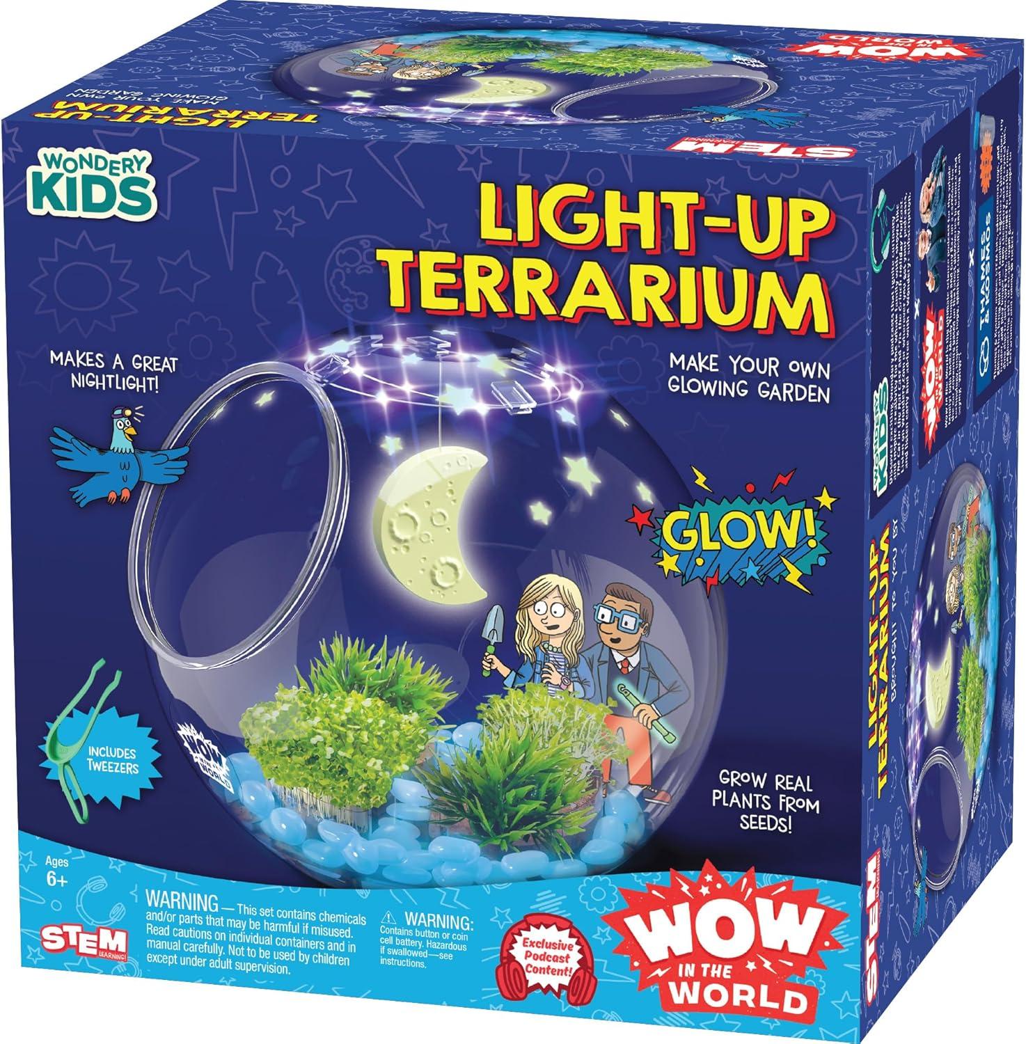 Light-UP Terrarium's Glow-in-The-Dark & UV Tested Versus STEM Toy's Reusable Science Tool (Kids 6+)