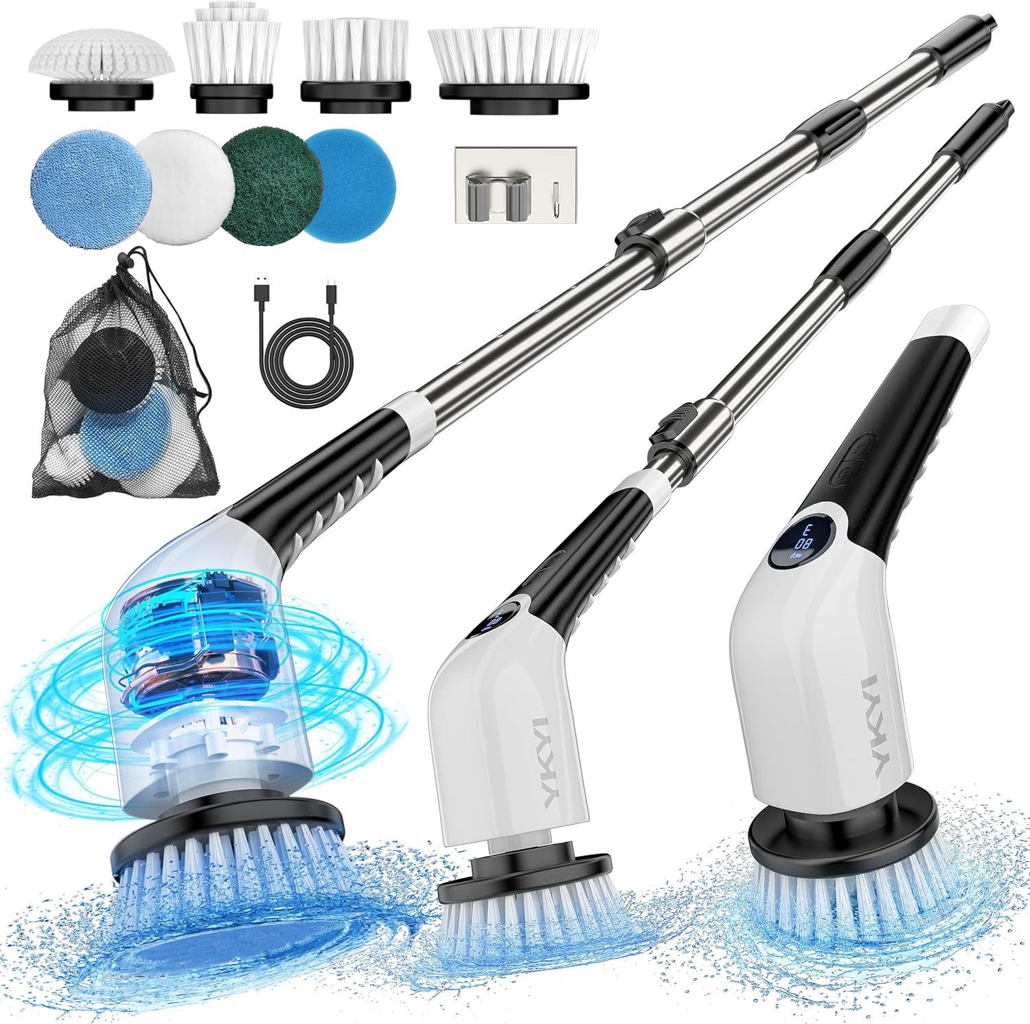 Surprising YKYI Spin Scrubber... [Bathroom Tools] Tested for 8 Heads & Voice Tech