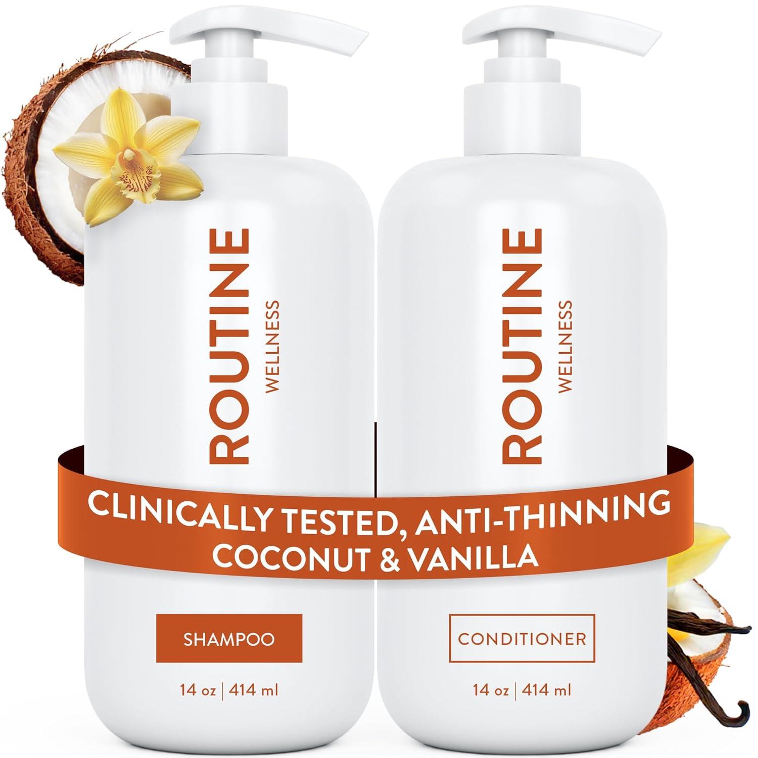 Anti-Thinning Tested vs Color-Safe Hair Care - Biotin, Coconut Vanilla (Pack of 2)