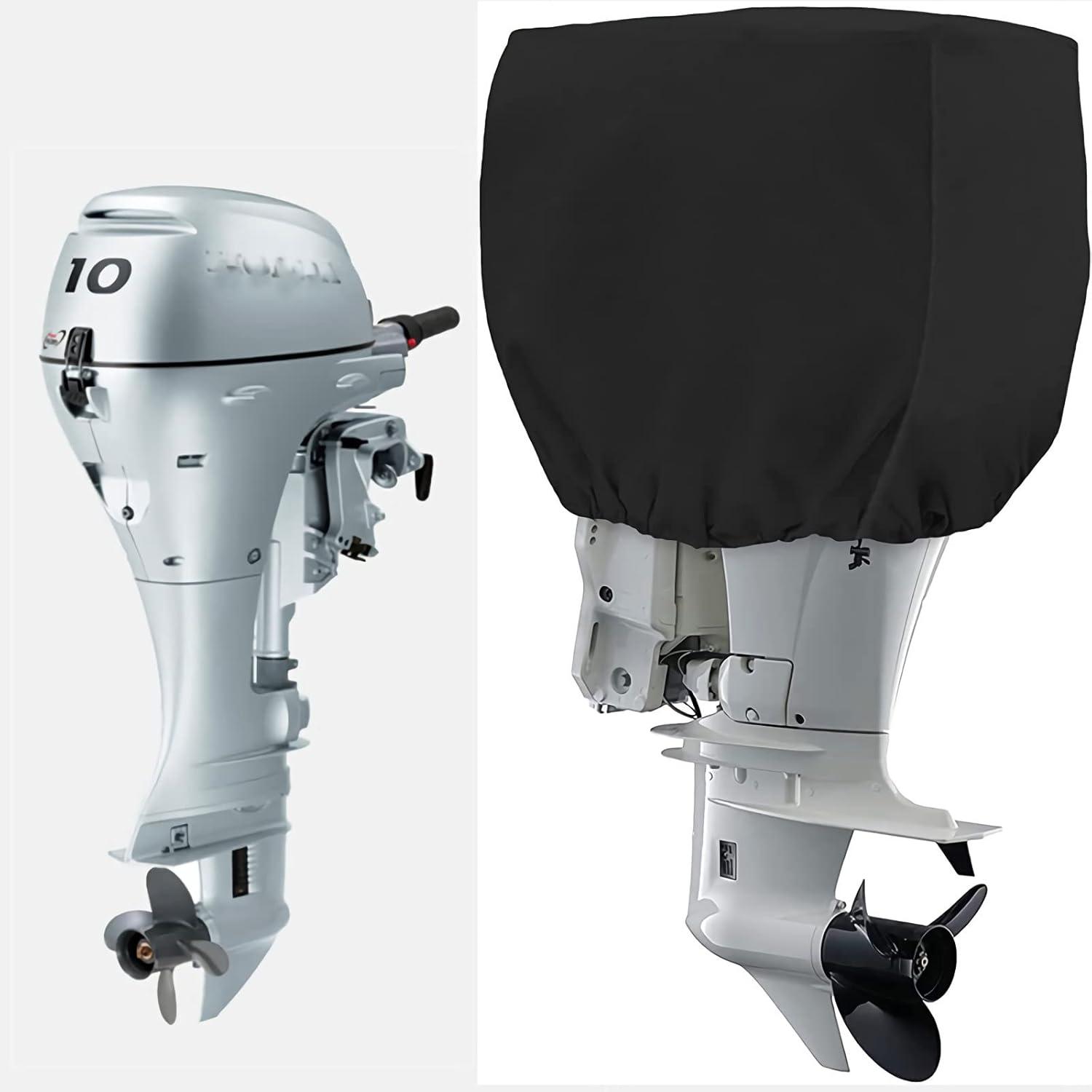 Outboard Motor Covers: Tested to Last 3 Years-Eco-Friendly PU Coating, Fading-Resistant!