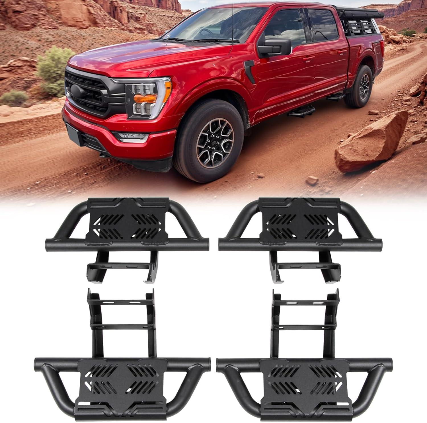 EZ Side Steps Running Boards Showdown: 2015-2025 F150 Non-Slip vs F250 Tool-Free Design