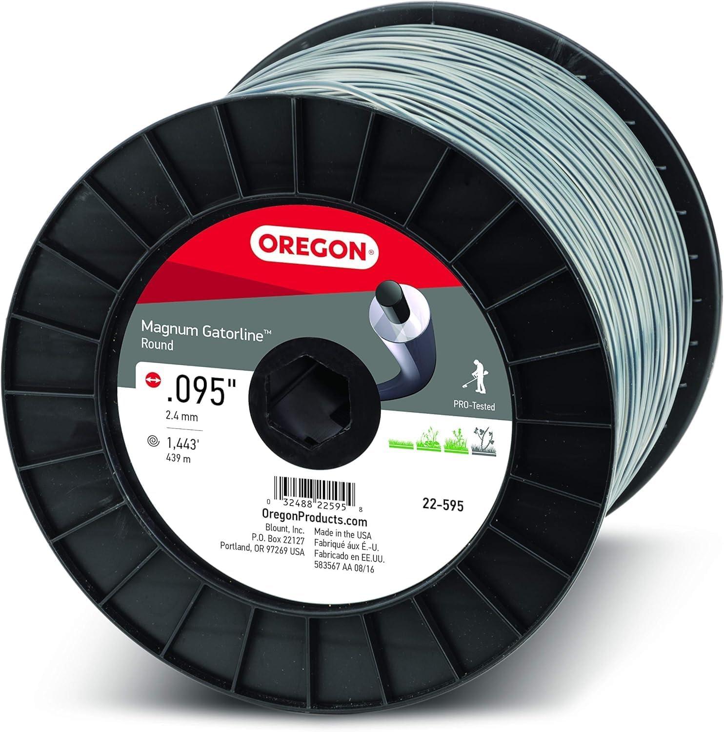 Oregon 22-595 Magnum Gatorline Round Trimmer Line: 0.095-Inch Tested vs. 2025-Foot Efficiency for Tough Jobs?