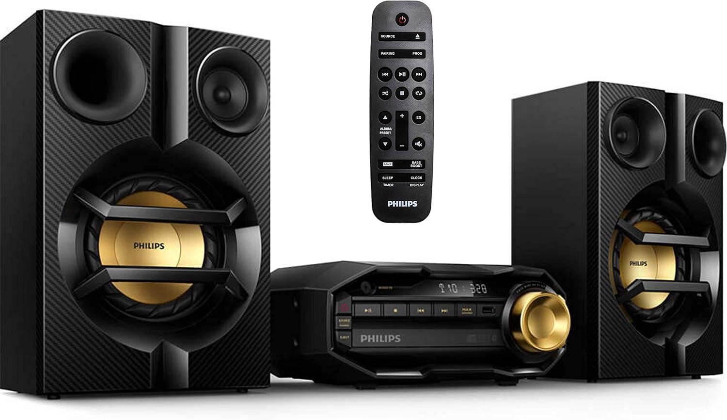 PHILIPS FX10: 230 W Bass Reflex vs. Compact Home Audio-Surprising Power for Music