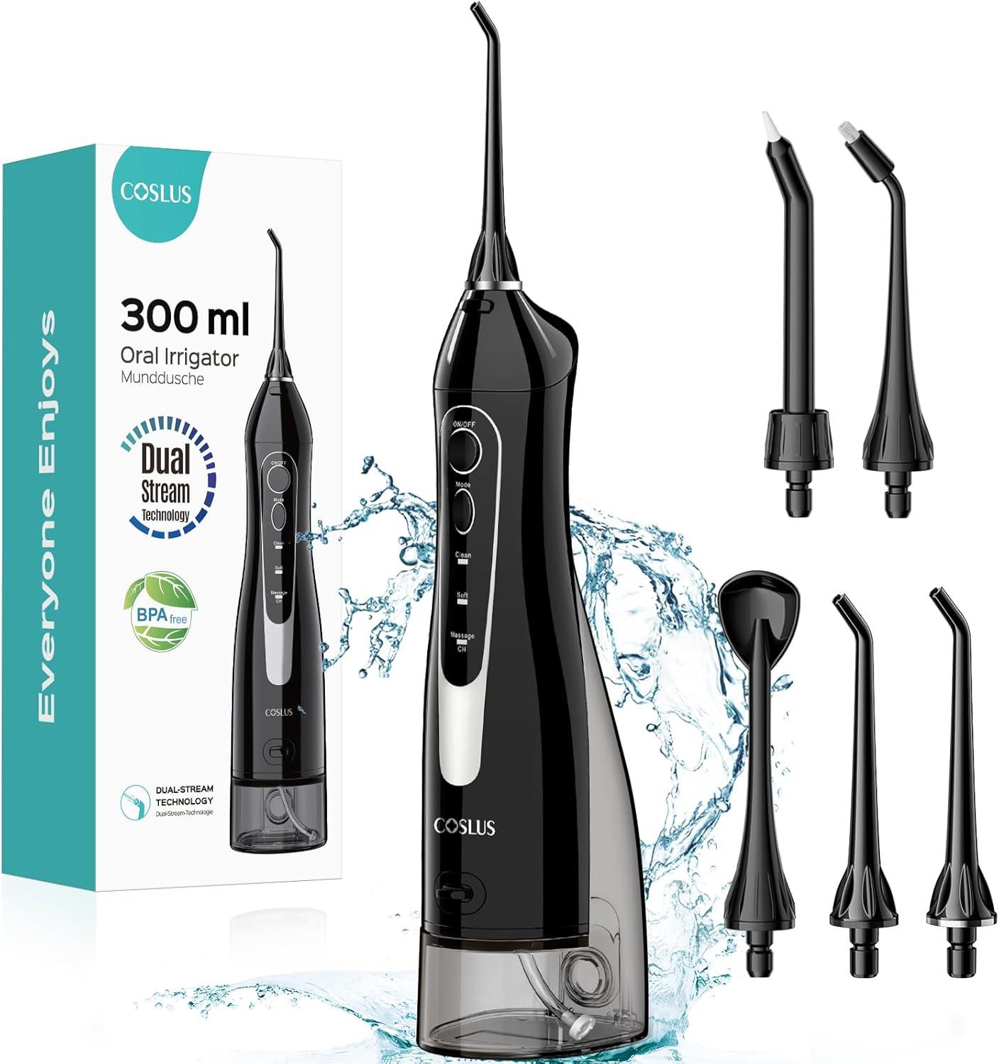 Surprising: COSLUS IPX7 Water Flosser's 300ML Travel Size vs. Compact High-Pressure Electric Models