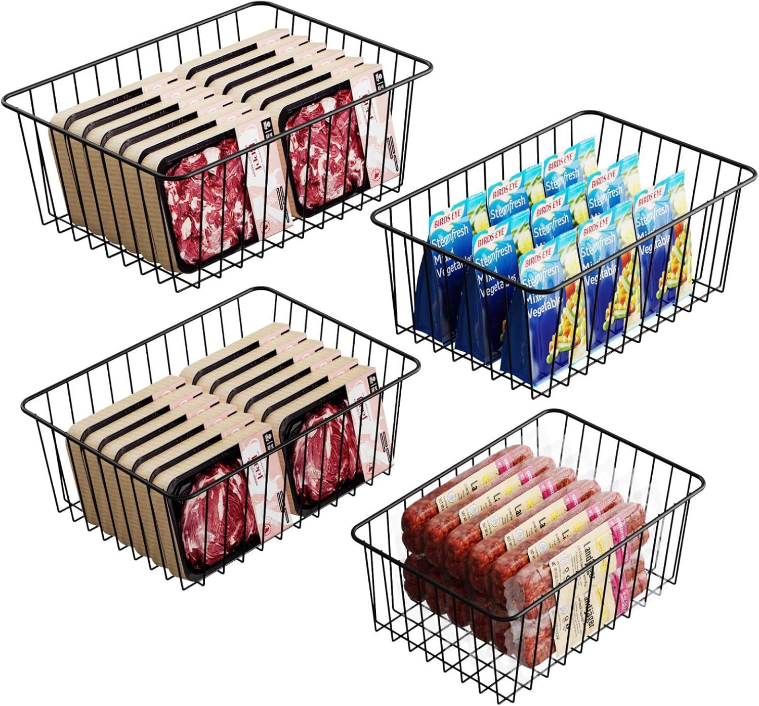 Surprising Insight: 4-Pack Black Freezer Bins Prevent Food Falls