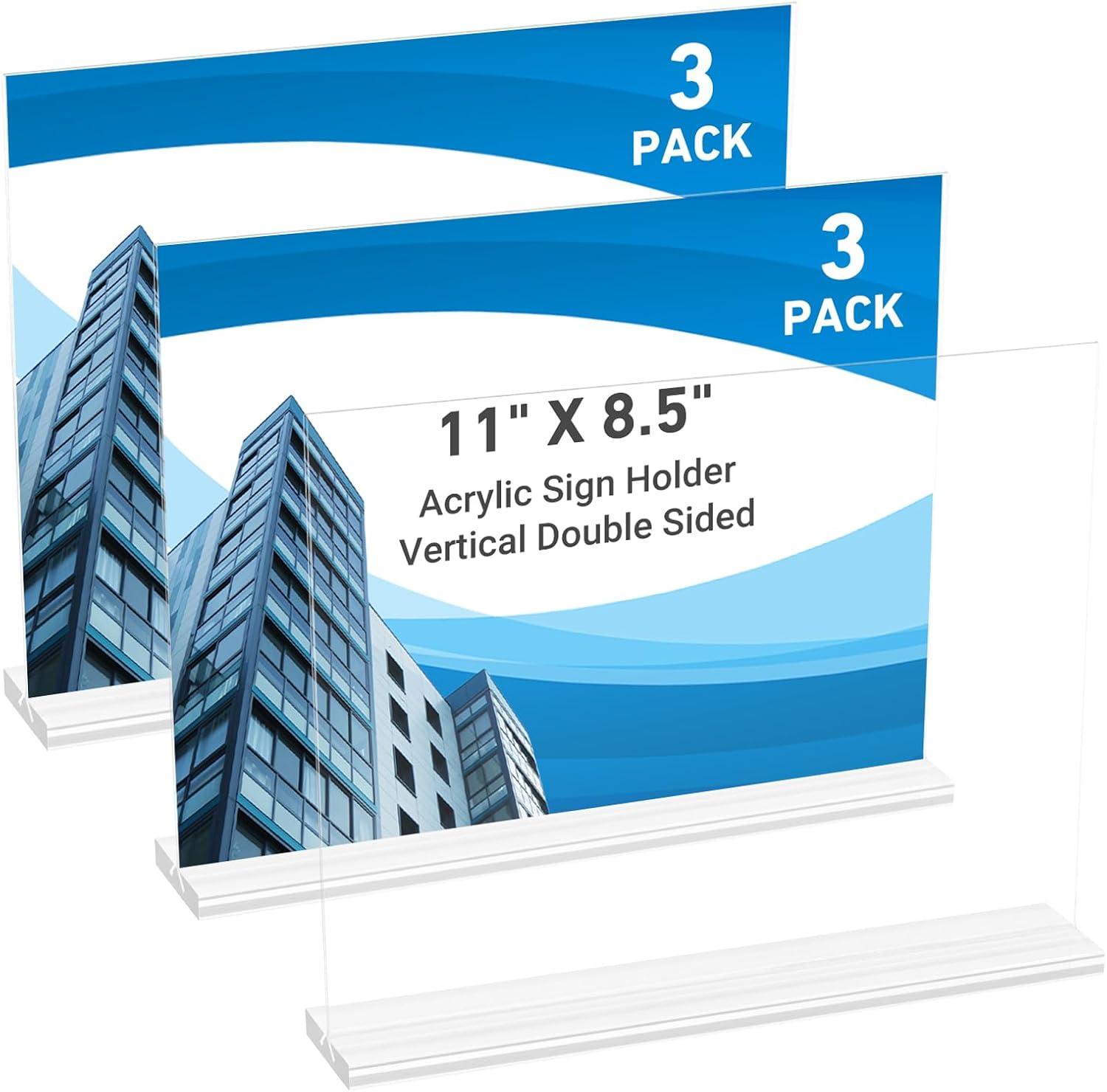 Compared: Double-Sided 3-Pack Holders vs. T-Shape Stands - Surprising Office Display Flexibility?