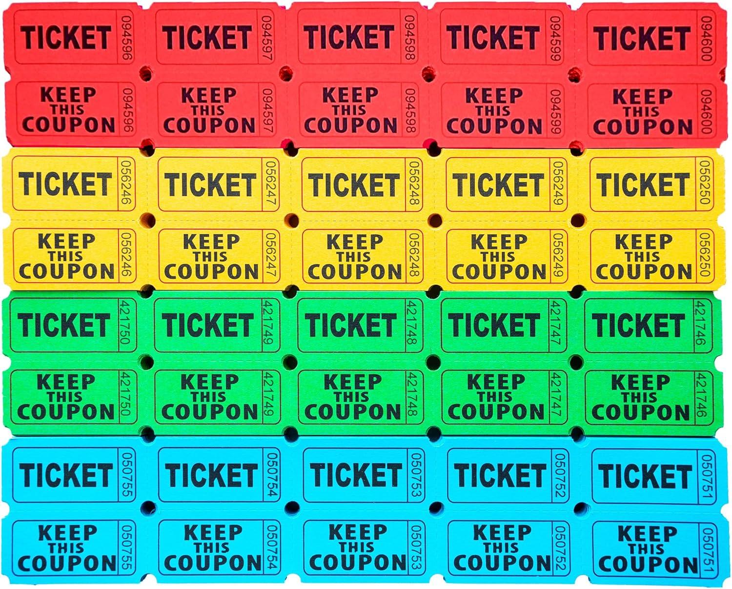 Surprising Raffle Tickets: 2025-Pack & Eco-Friendly Design for Events