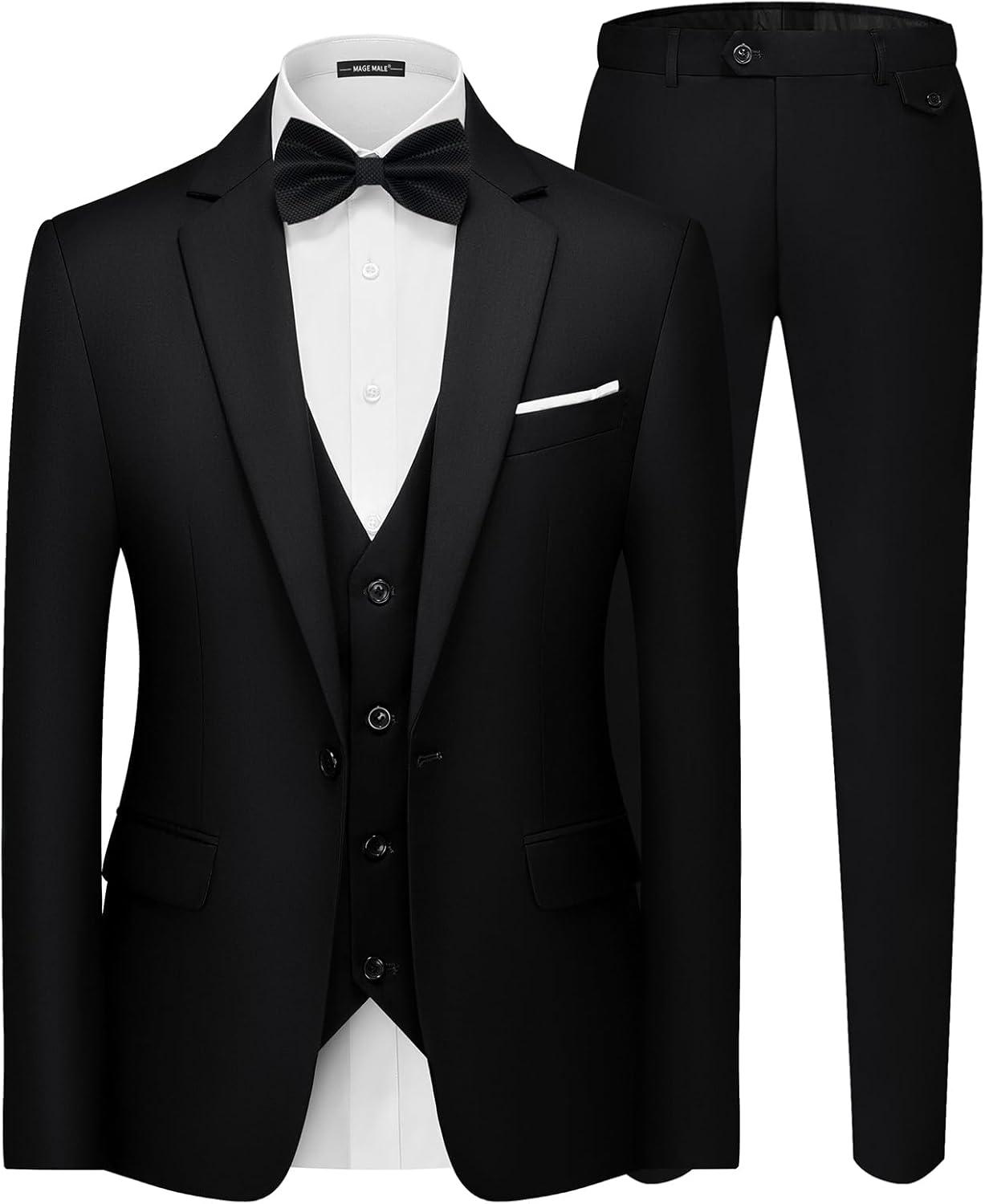 Solid Color vs. Tailored Fit: MAGE MALE 3-Piece Suit Tested for 2025's Smart Attire