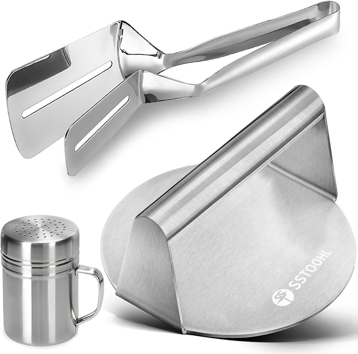 Showdown: Burger Press Precision, 3-in-1 Kit Versatility, Non-Slip Spatula, Spice Shaker Accuracy, Stainless Tools Efficiency, Grill & Pancake Multi-Use Tested for Modern Cooks