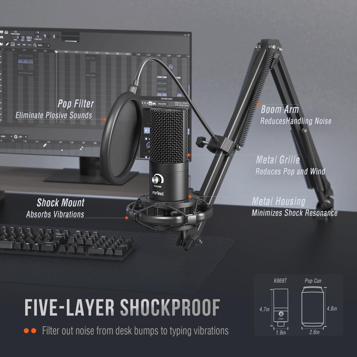 Best Microphone for Podcasting - FIFINE Studio Condenser USB Mic Review
