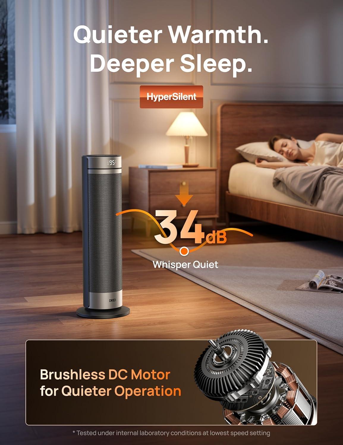 Best Space Heater for Large Rooms - DREO 23 Inch Electric Heater Review