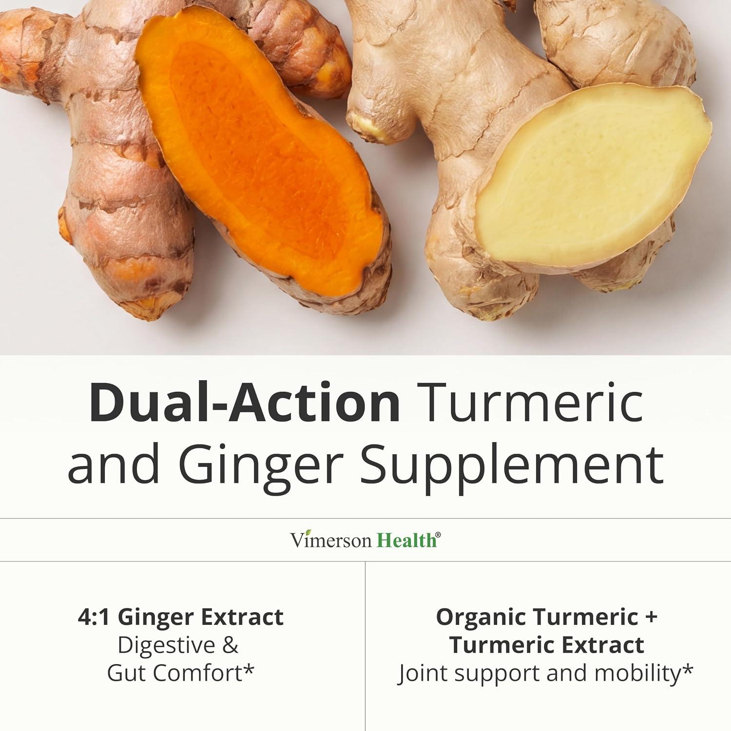 Best Supplements - Turmeric and Ginger for Joint, Digestive & Immune Health