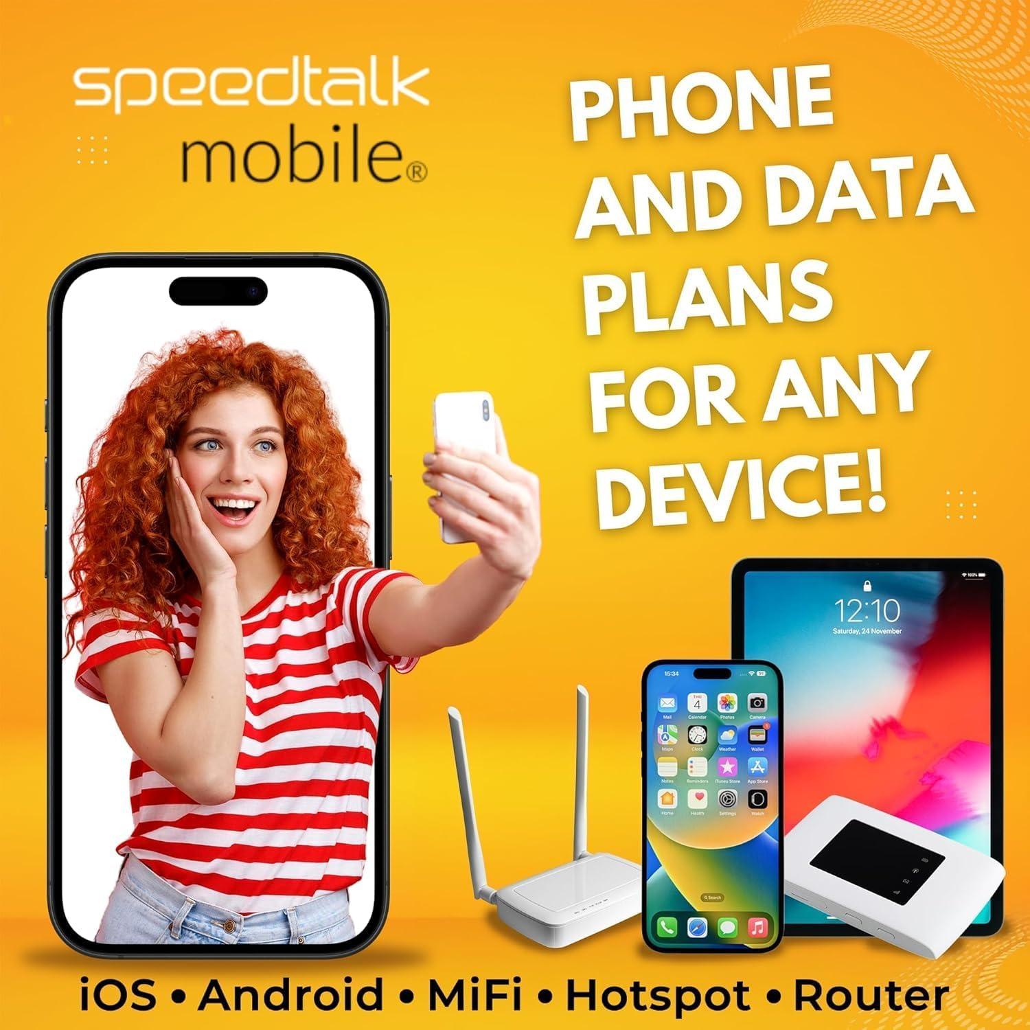 Best Cellphone Plan - SpeedTalk Mobile eSIM & SIM Kit - No Contract