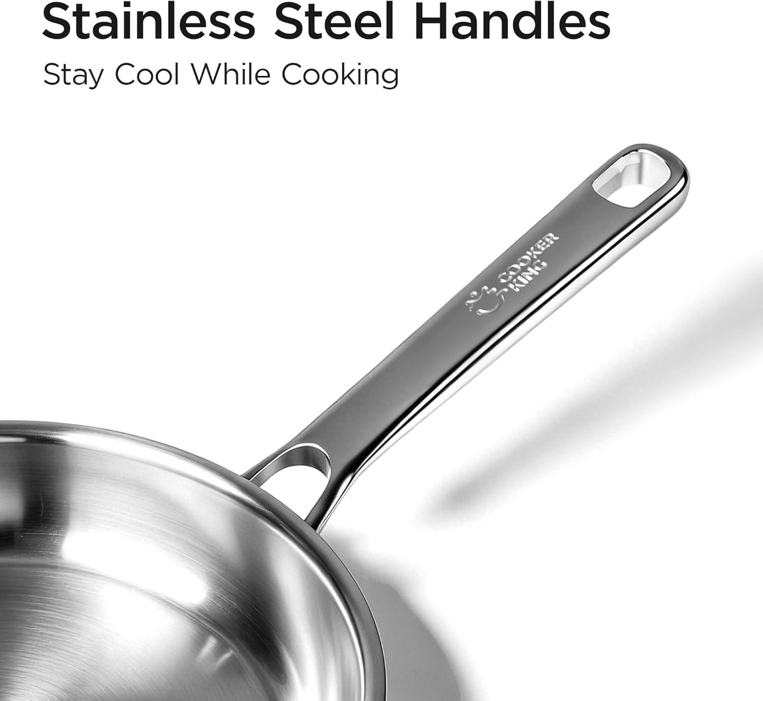 Best Cookware - COOKER KING 8 Inch Stainless Steel Frying Pan Review