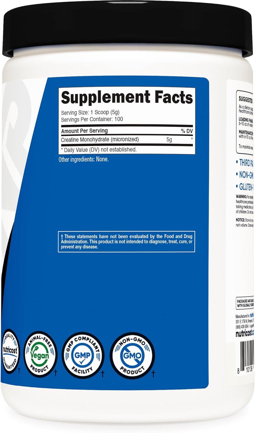 Best Creatine Supplement - Nutricost Micronized Powder 500G Review