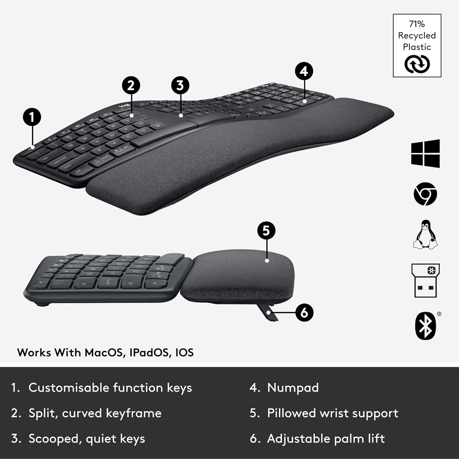 Best Ergonomic Keyboard - Logitech Ergo K860 Wireless Review