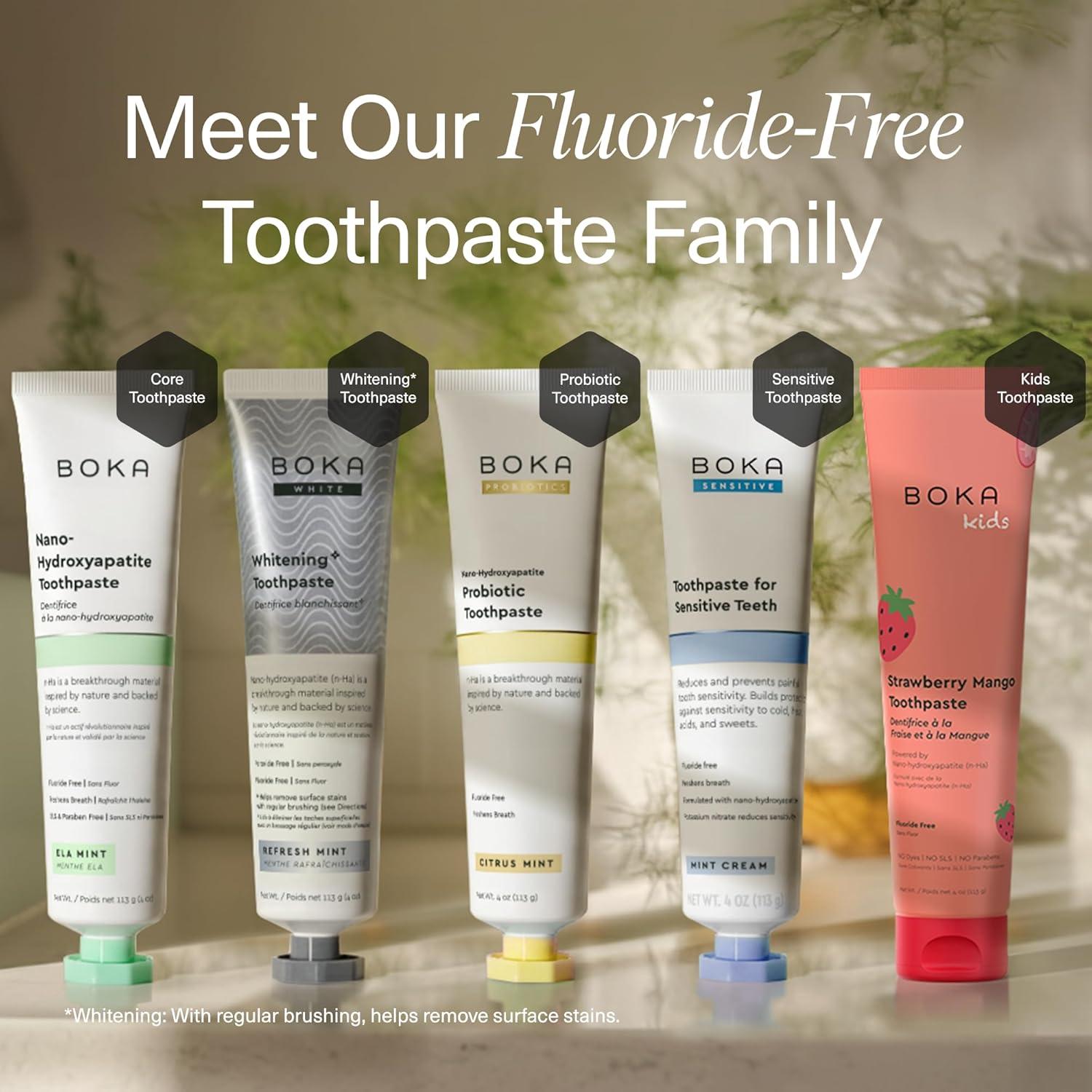 Best Oral Care - Boka Fluoride Free Toothpaste, Nano Hydroxyapatite, Sensitive Teeth Review