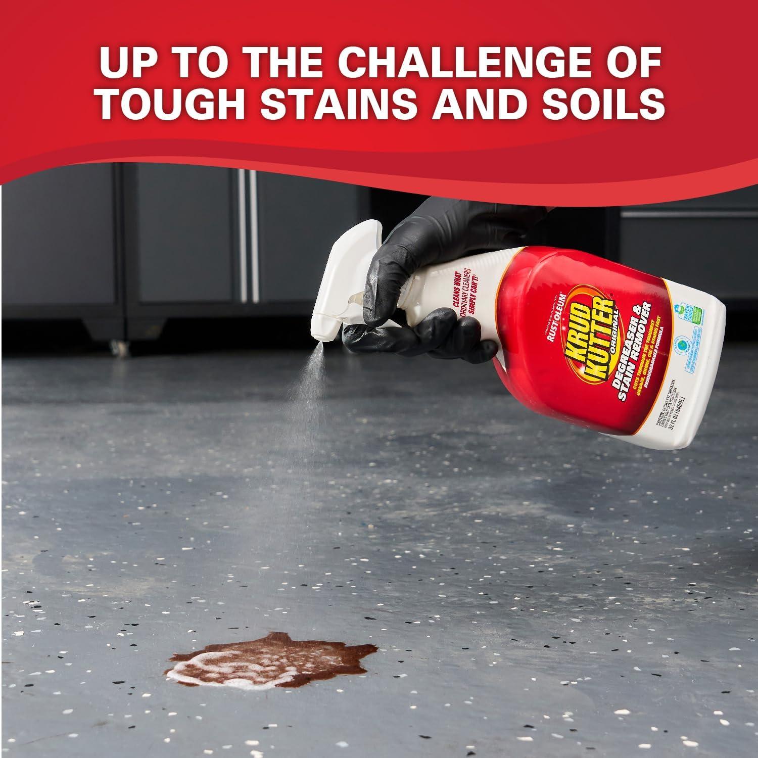 Best Kitchen Cleaner - Krud Kutter Original Cleaner Degreaser Spray, 32 oz | Cuts grease, oil, grime, tar and wax. Water-based formula. Leaves no residue. Review