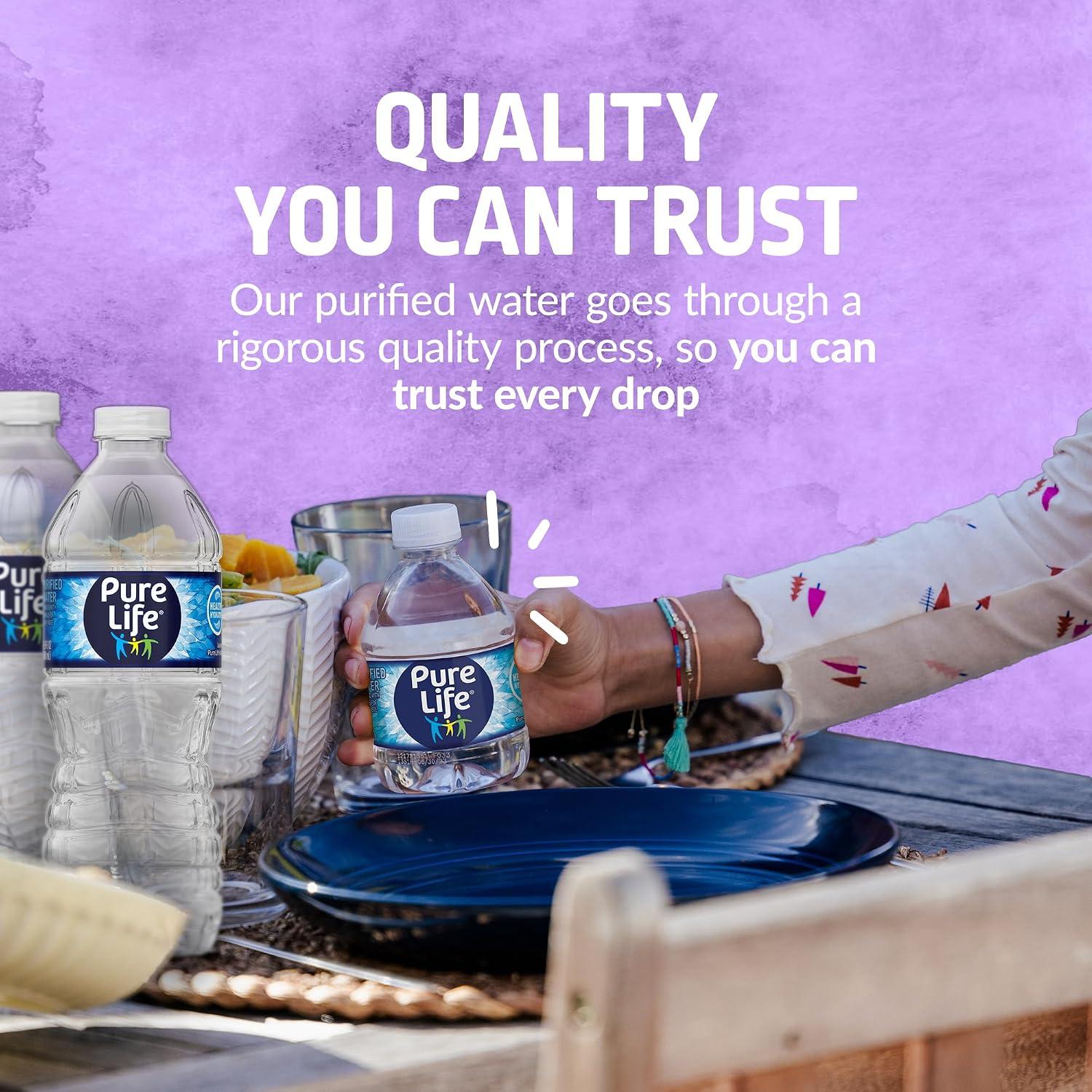 Best Bottled Water - Pure Life 12 Pack with Crisp Mineral Taste