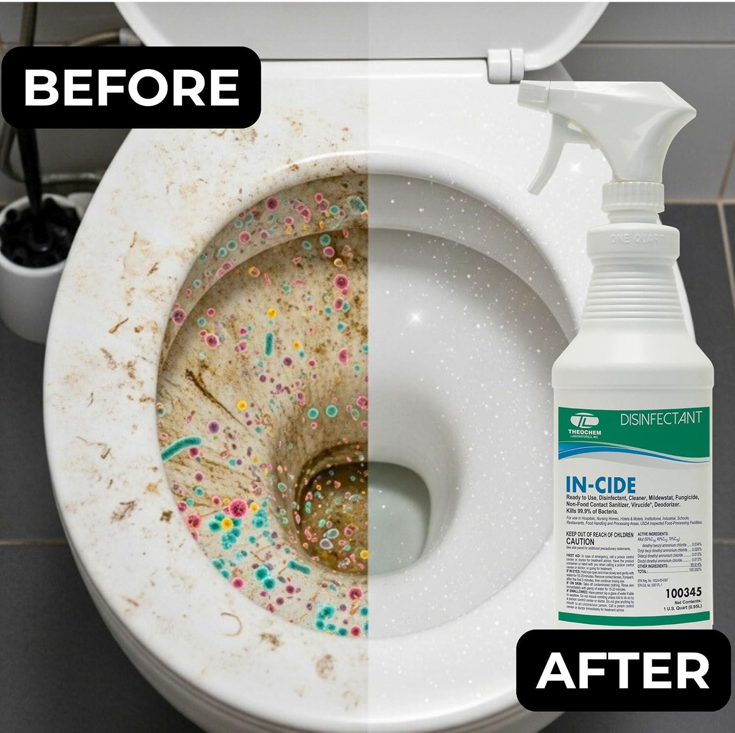 Best Disinfectant Spray - In-Cide EPA Registered 99.9% Killer