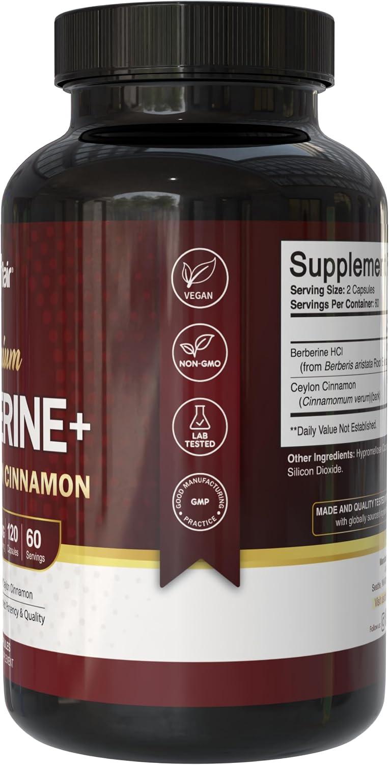 Best Dietary Supplement - NutriFlair Berberine HCl 1200mg, 120 Capsules Review
