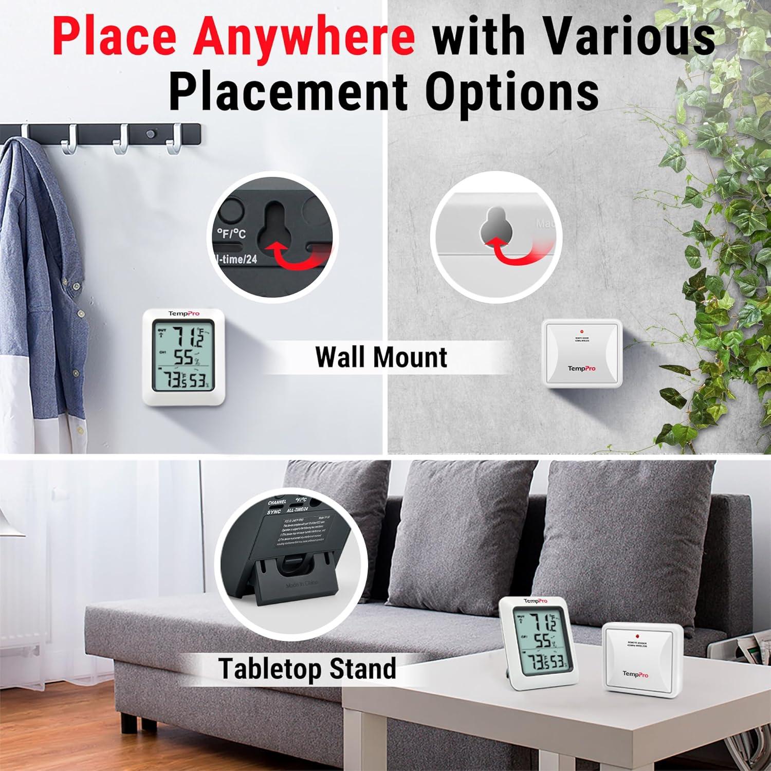 Best Indoor Outdoor Thermometer Hygrometer - TempPro TP60 Review