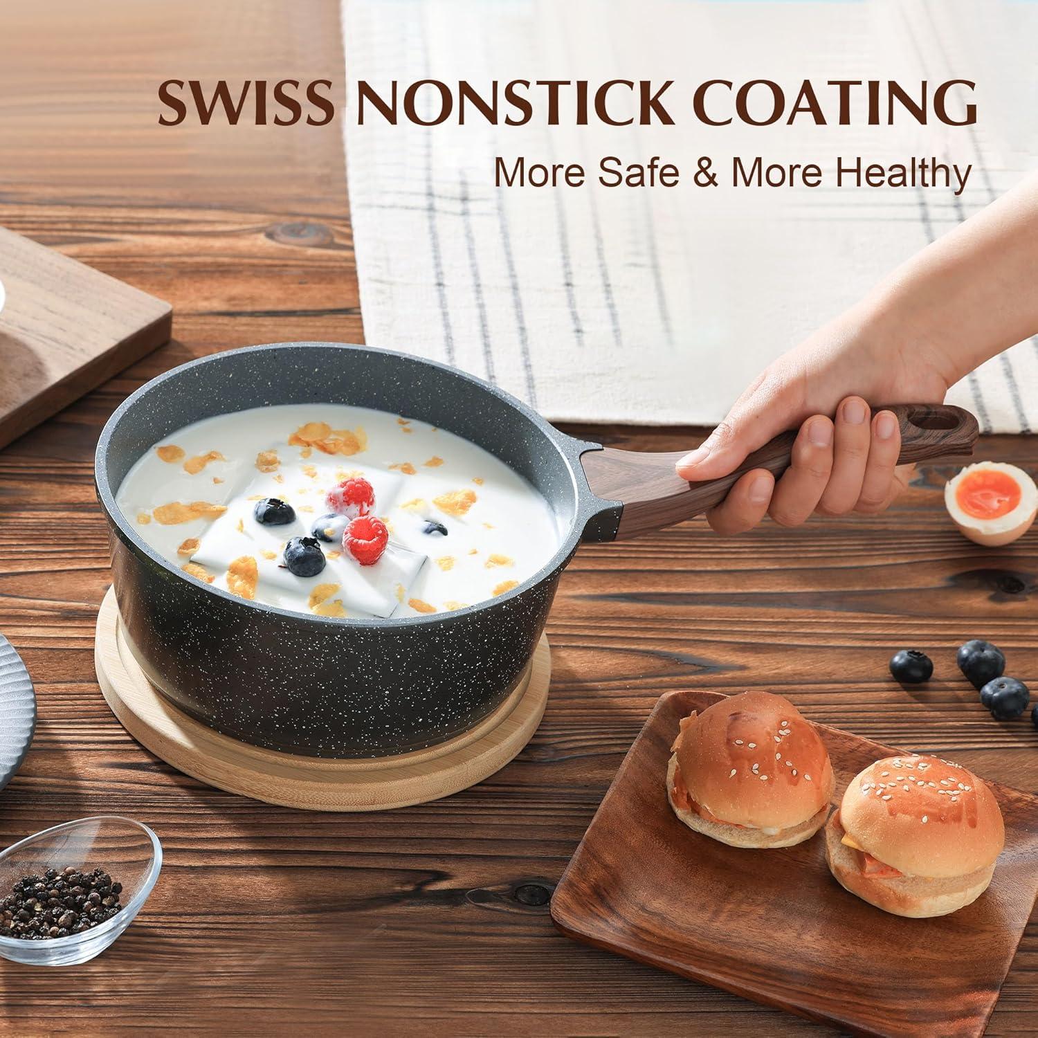 Best Small Saucepan - SENSARTE Swiss Granite Coating Review