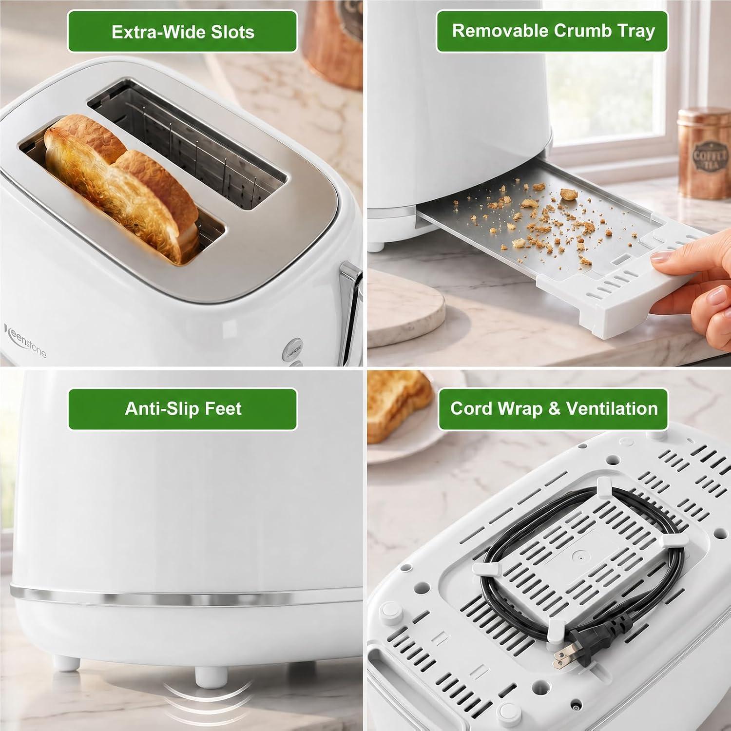 Best Toaster - Keenstone 2 Slice Retro Wide Slot Stainless Steel Review
