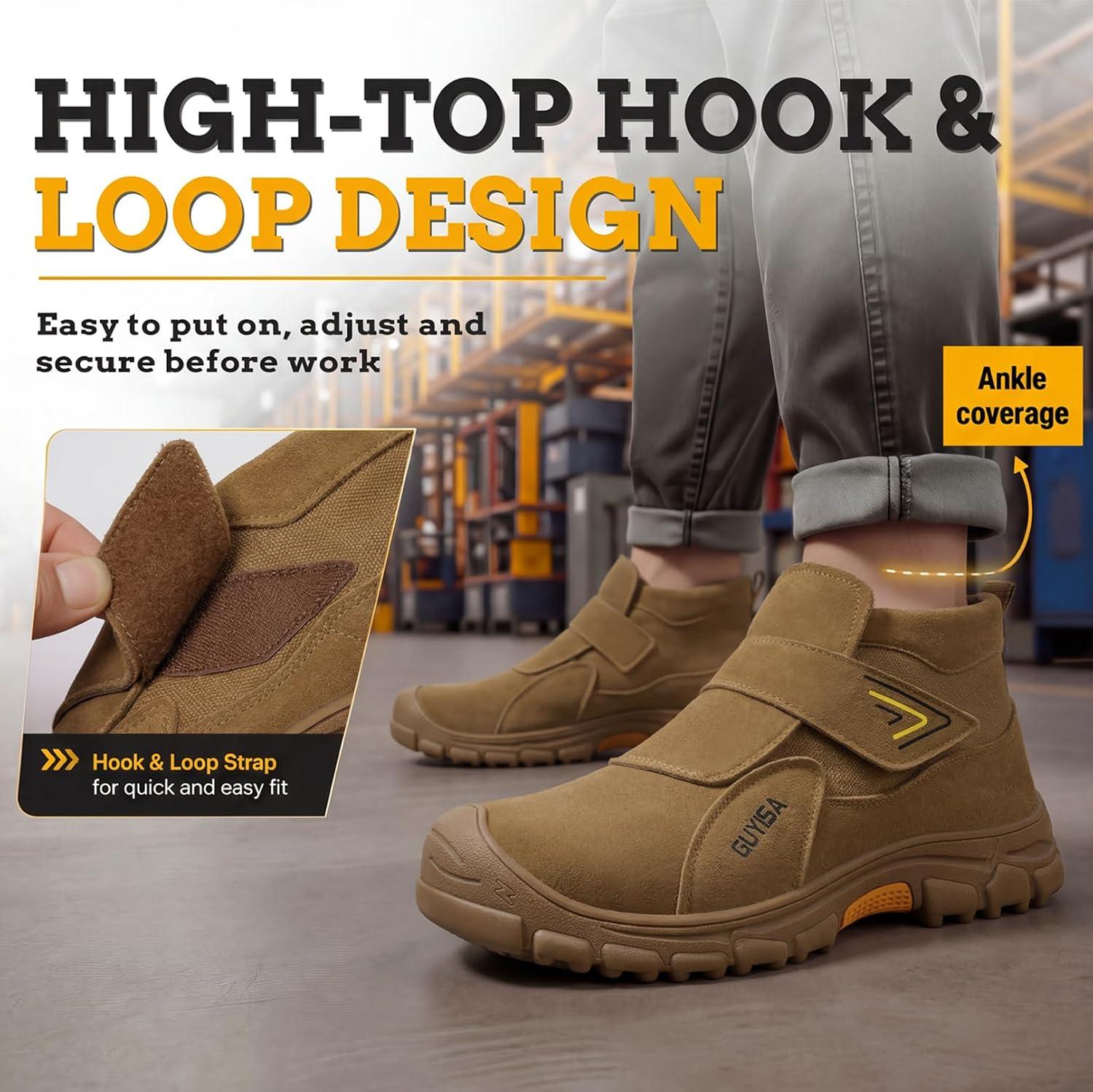 Best Welding Safety Footwear - GLANOUDUN Steel Toe Boots for Men Review