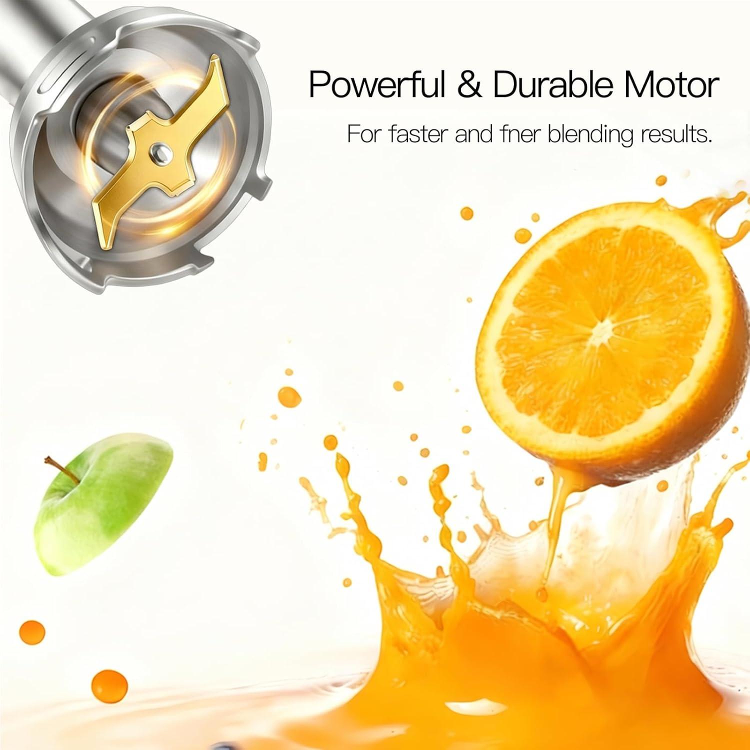 Best Hand Blender - MegaWise 5-in-1 Immersion Unit, Sharper Blades