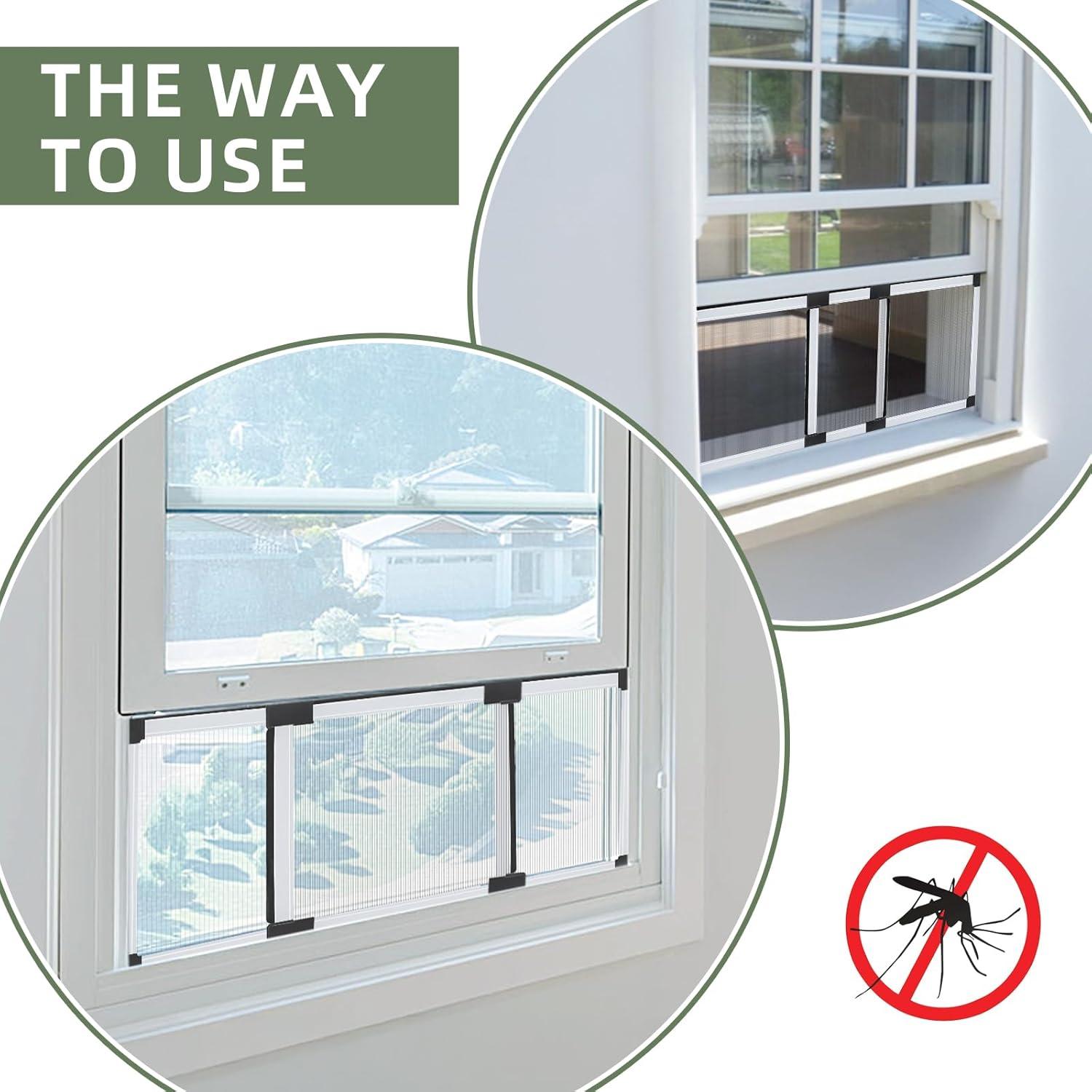 Best Window Screens - FLYZZZ Adjustable Sliding Screen (15.74"H x 21-40"W) 2 Packs Review