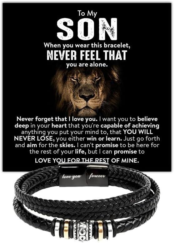Best Jewelry for Sons - To My Son Bracelet with Inspirational Message Review