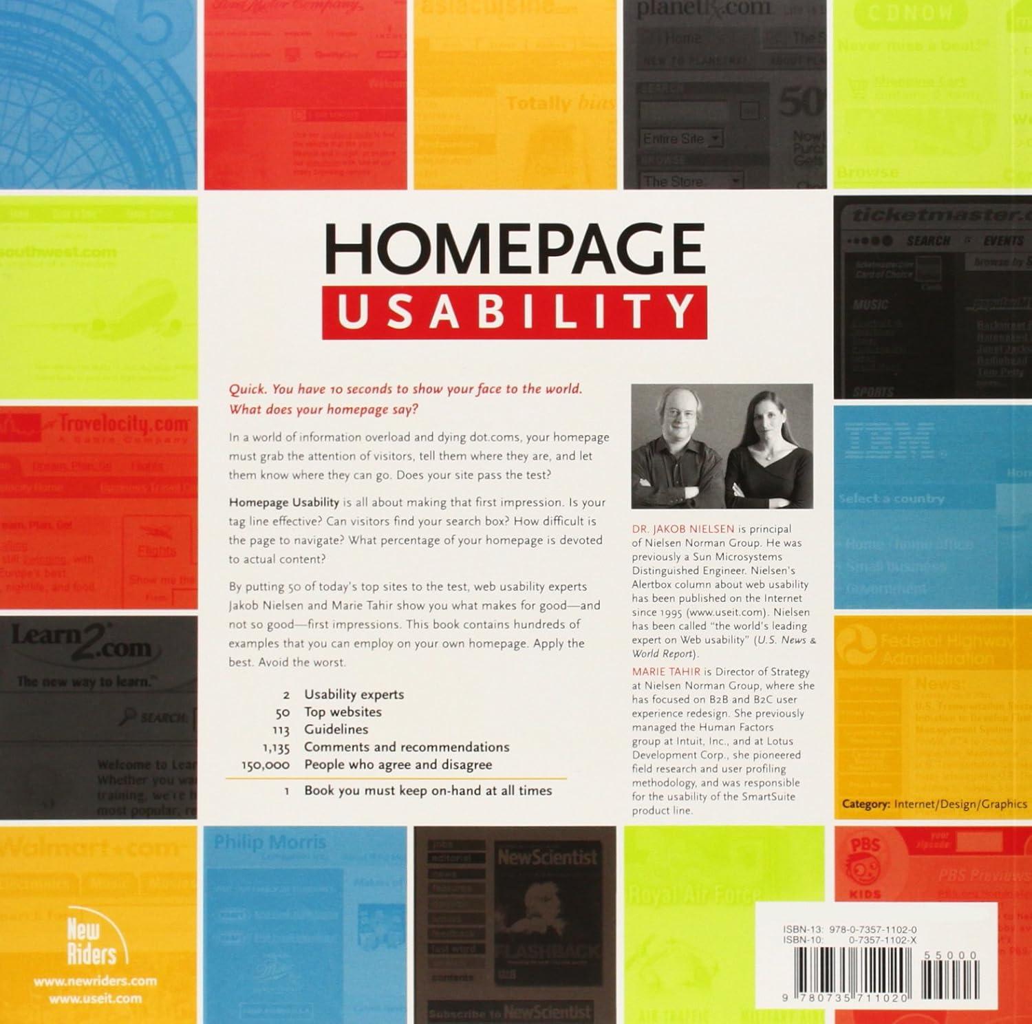 Best Homepage Usability - 50 Websites Deconstructed Review