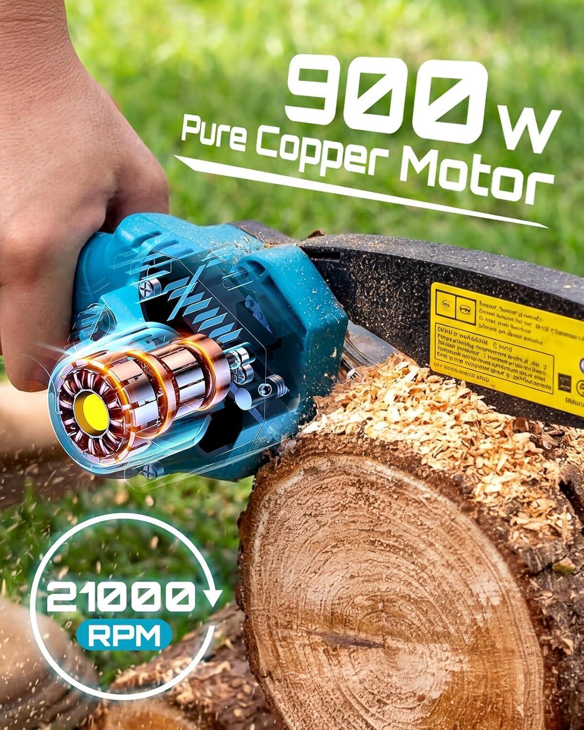 Best Cordless Mini Chainsaw - Seesii 6-inch Electric Chain Saw Review