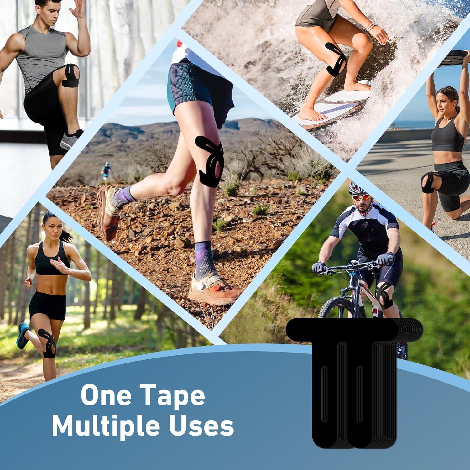 Best Knee Support Tape - PreCut KTQUICK 12 pcs for Pain Relief Review