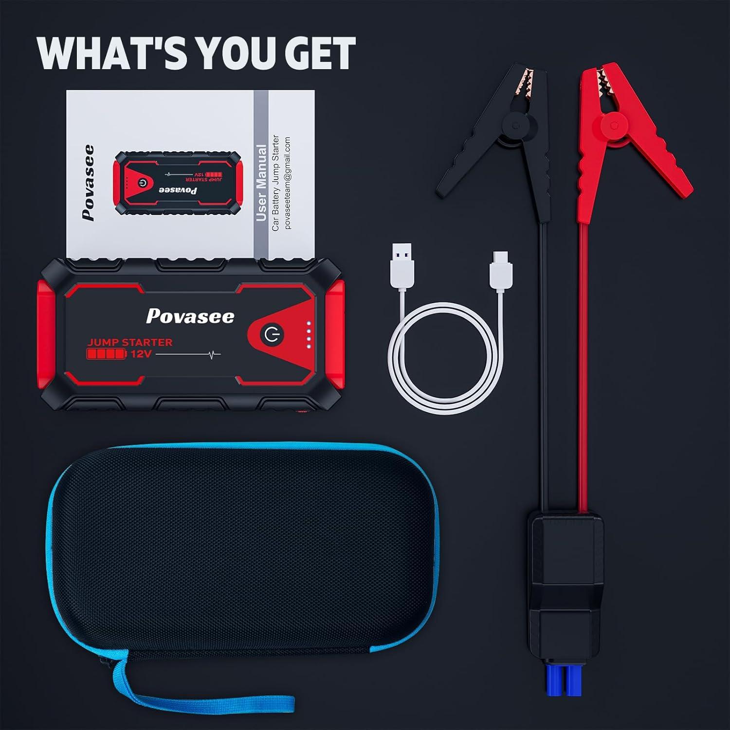 Best Car Jump Starter - Povasee 5000A Portable Jump Box Review