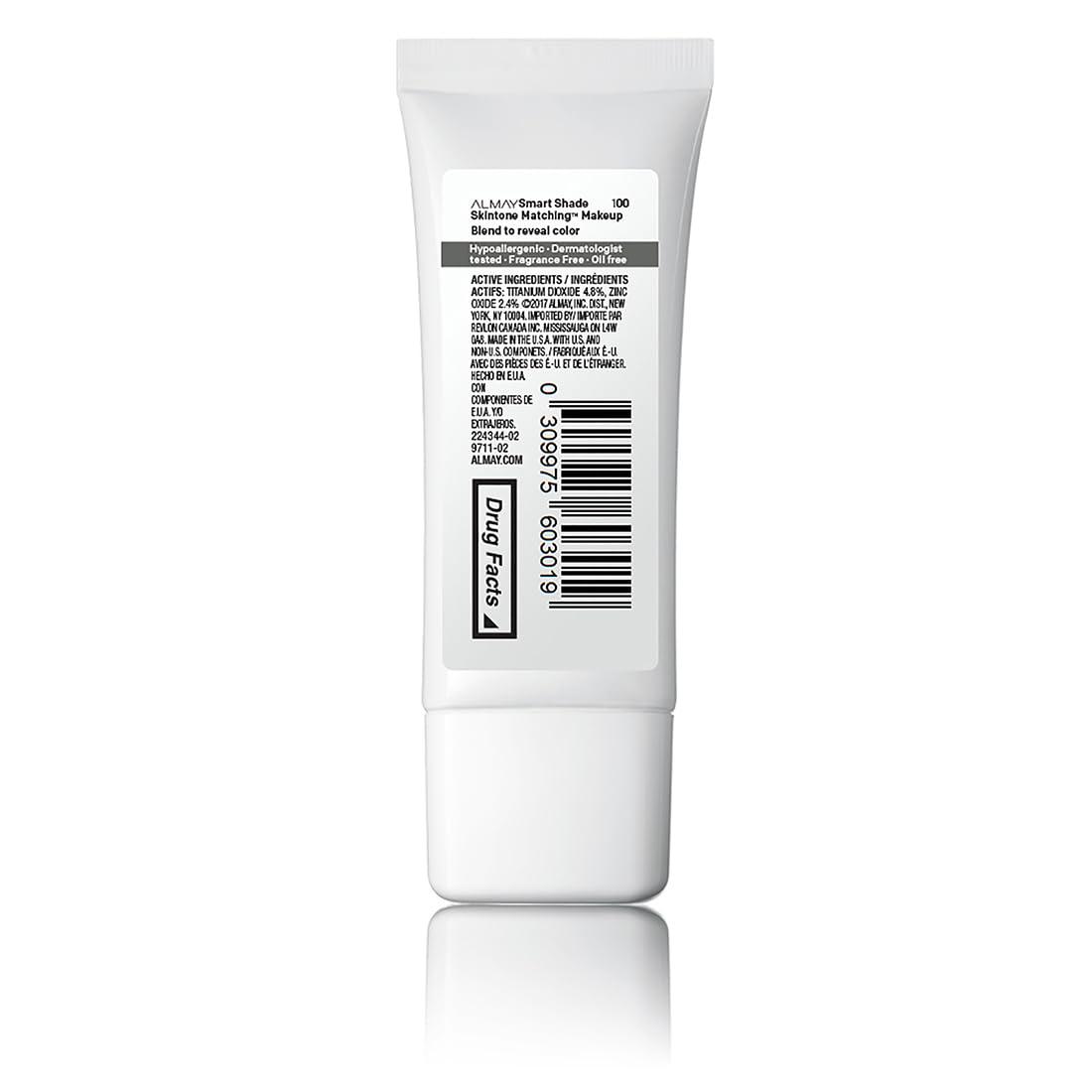 Best Foundation - Almay Skintone Matching, Smart Shade FACE Makeup with SPF 15, Hypoallergenic, Oil-Free, Dermatologist-Tested, 100 My Light, 1 fl oz Review