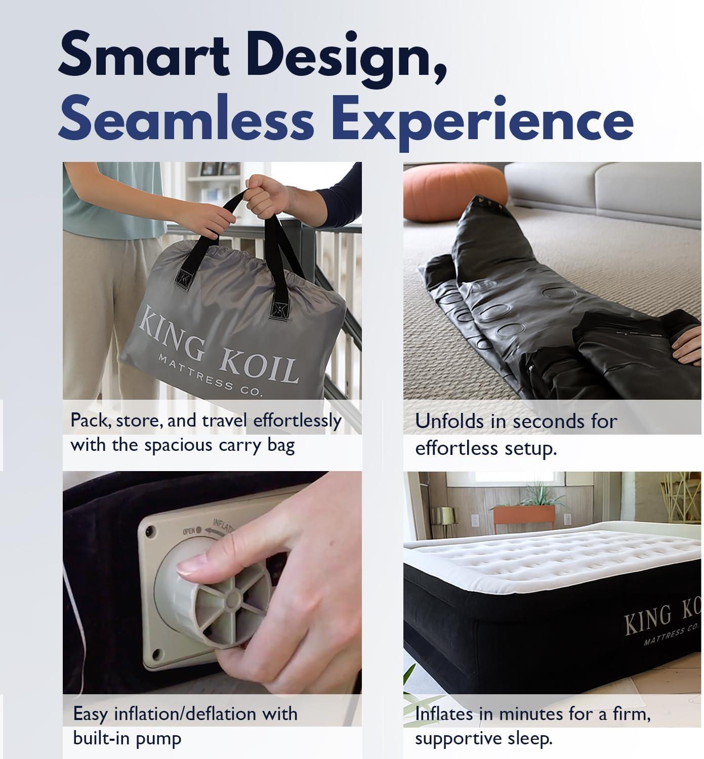 Best Twin Air Mattress - King Koil 20" Inflatable Bed Review