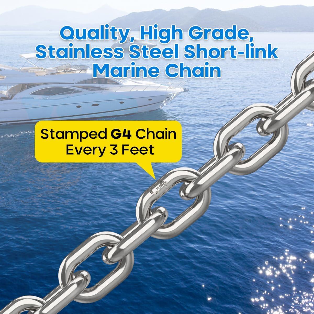 Best Marine Anchor Chain - Windlass Stainless Steel 1/4" Review