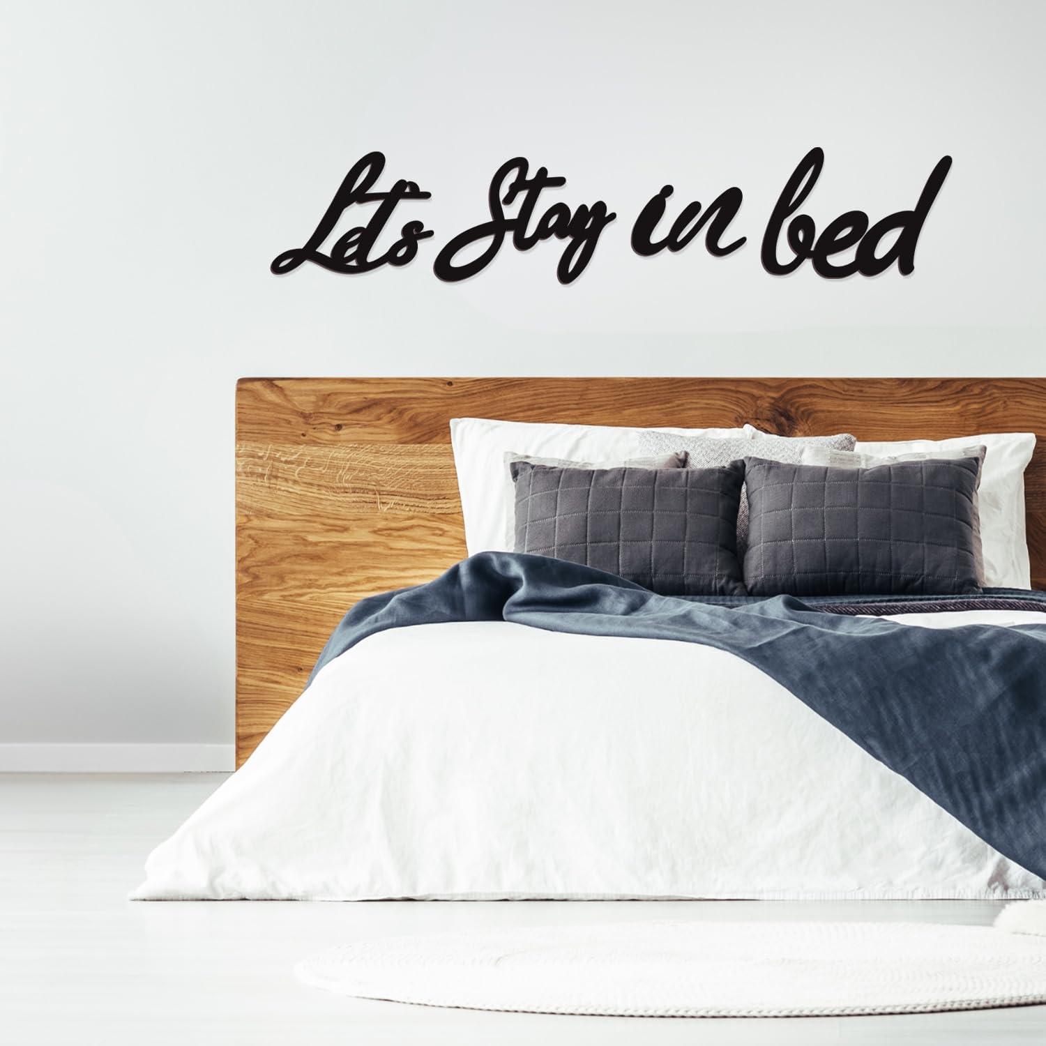Rustic bed sign compared: tested humor, cutouts... Valentine's bedroom art