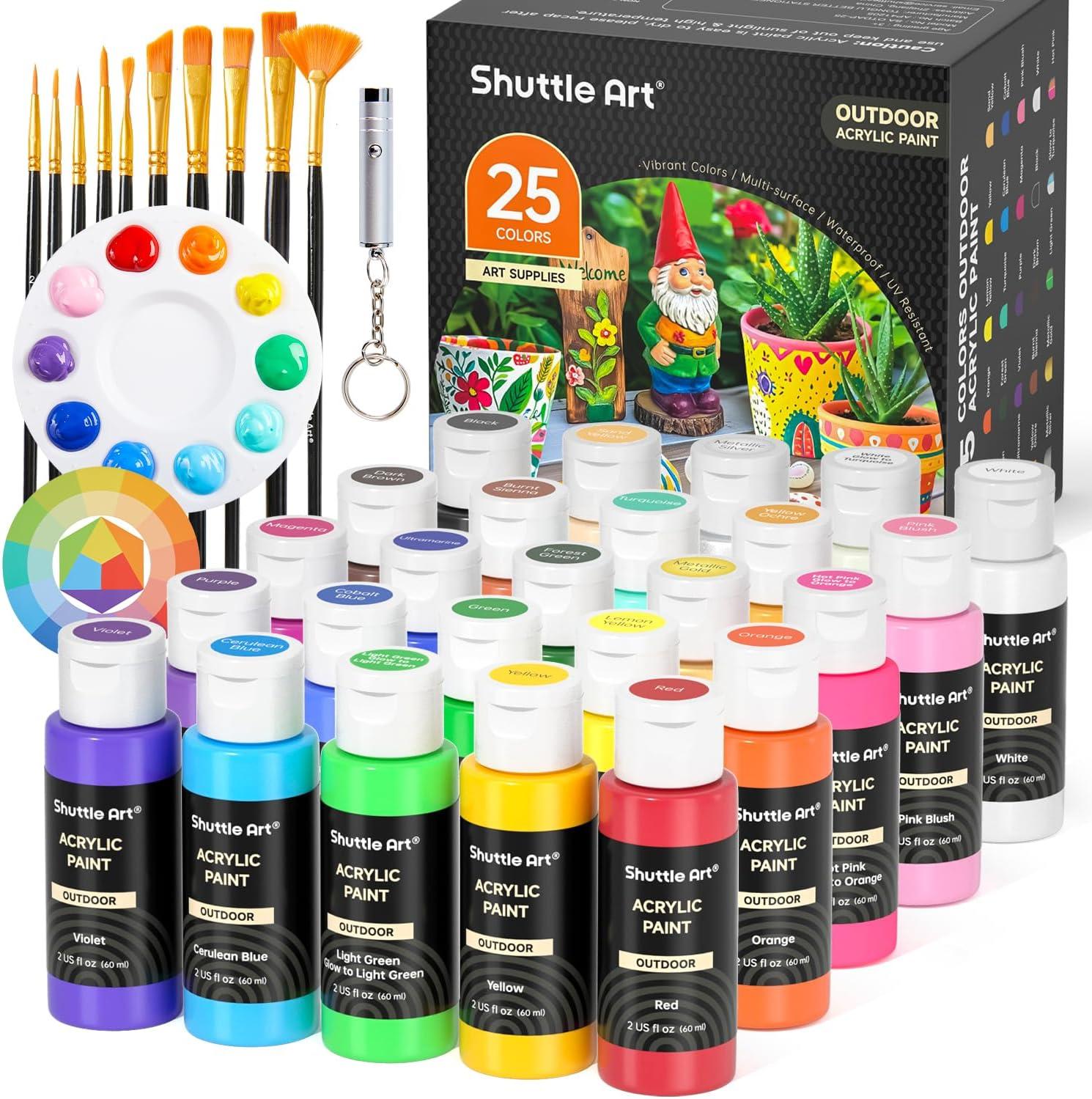 Shuttle Art vs Nicpro: Outdoor Acrylic Paint Showdown... Surprise!