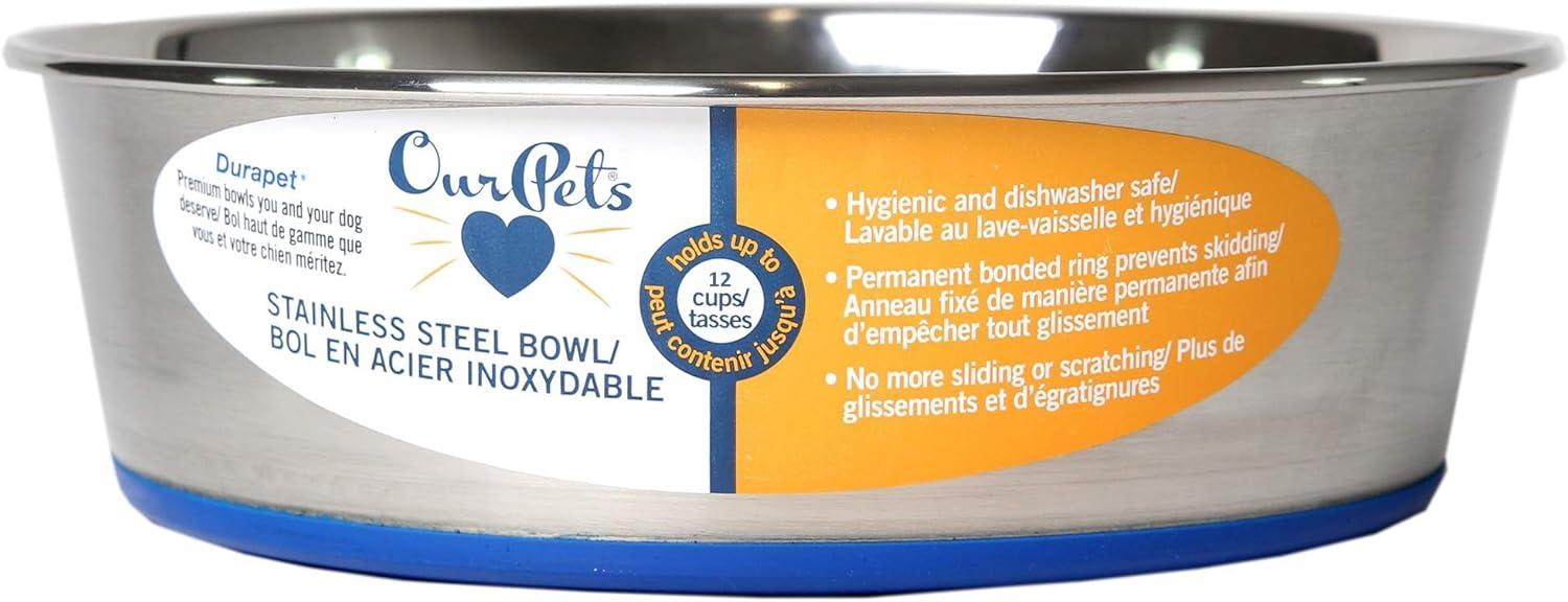 Tested Dishwasher-Safe Dog Bowl: DuraPet's clinic... Extra-large 11-cup surprise!