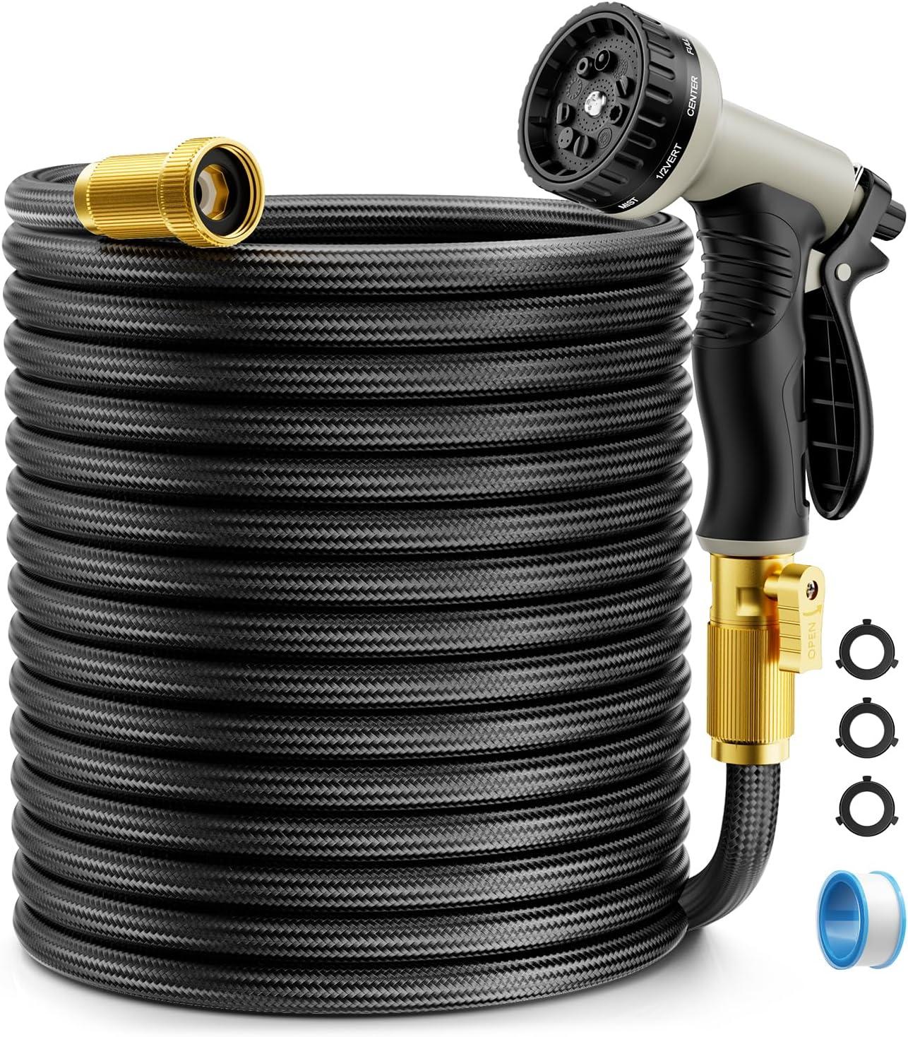 Lightweight, Kink-Free Metal Hose for Seamless Yard Use…