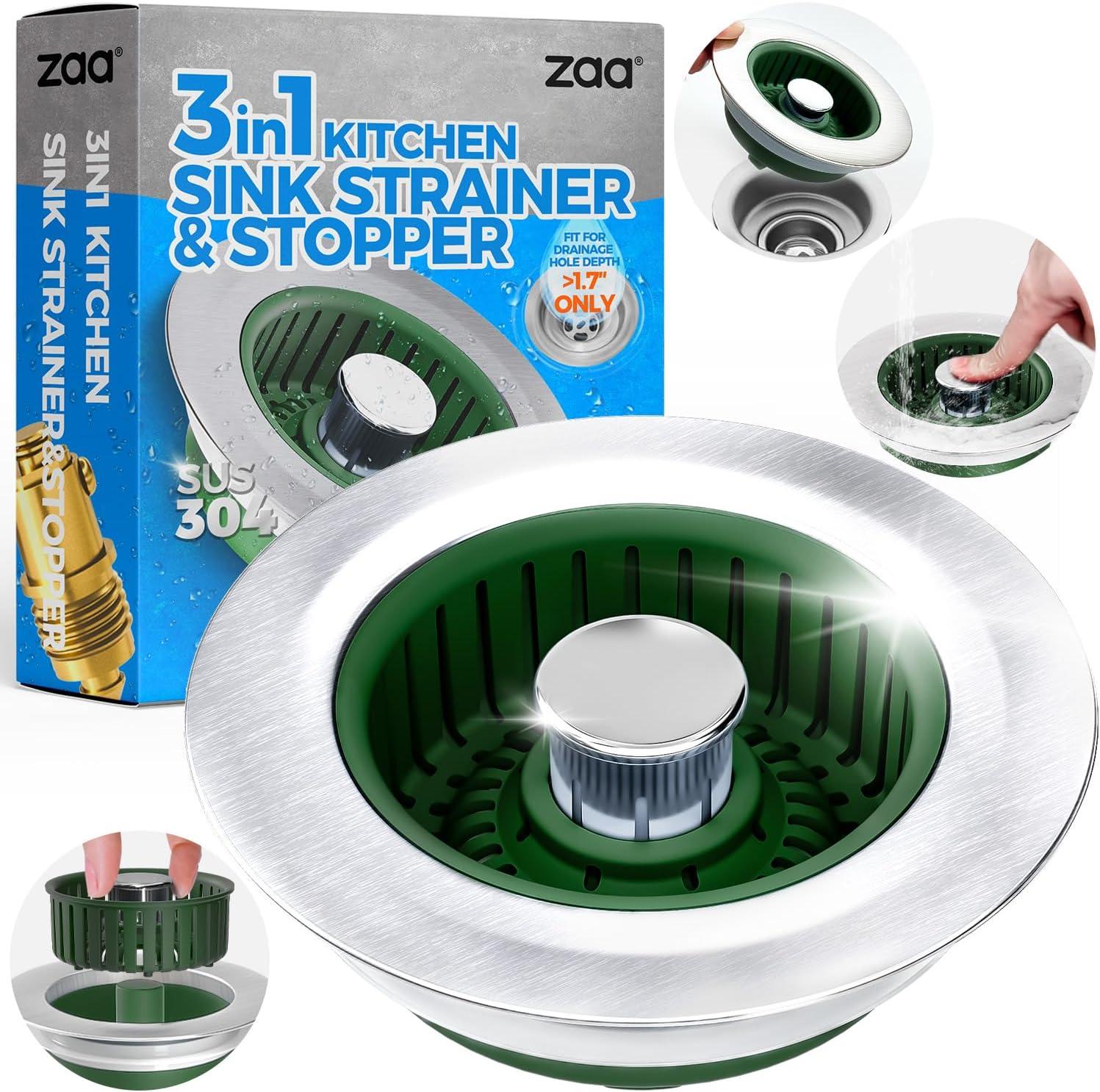 Upgraded 3-in-1 drain… compared: surprise clog-free sink insight