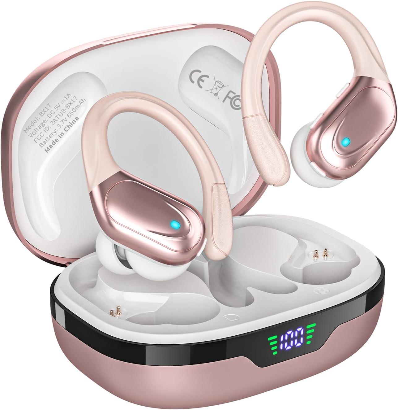 Compared:tested Sports Bluetooth...Rose Gold Power Playtime, IPX7...Fits Running Headphones